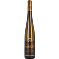 Wine bottle with a visible label on a white background