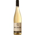 Bottle of Solouro white wine on a white background