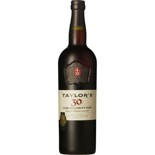 Bottle of Taylor's 30 Year Old Tawny Port on a white background