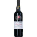 Taylor's Fine Ruby Port wine bottle on a white background