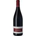 Wine bottle with a visible label on a white background