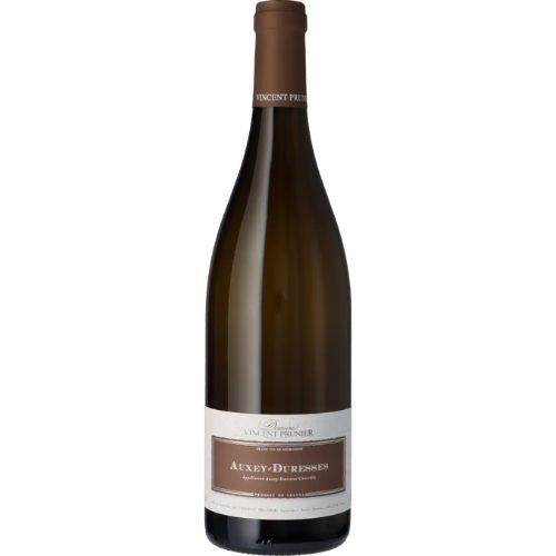 Wine bottle with a visible label on a white background
