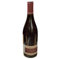 Wine bottle with a visible label on a white background