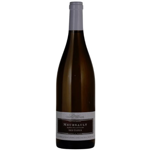 Wine bottle with label on a white background