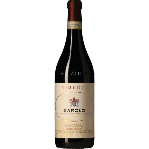 Buon Padre Barolo DOCG wine bottle on a white background