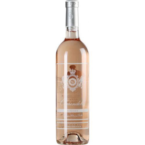 Clarendelle Bordeaux Rosé 2024 wine bottle on a white background