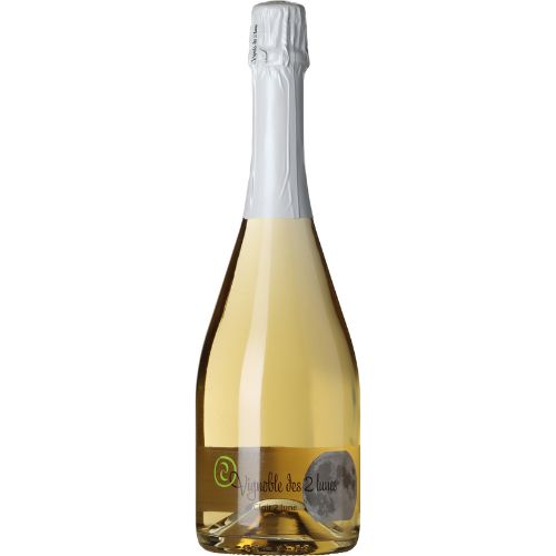 Crémant d’Alsace Clair wine bottle on a white background