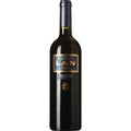 Lan Rioja Reserva wine bottle on a white background