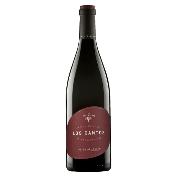 En flaske Los Cantos de Torremilanos Organic på en hvid baggrund