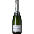Louis Pommery Brut England wine bottle on a white background