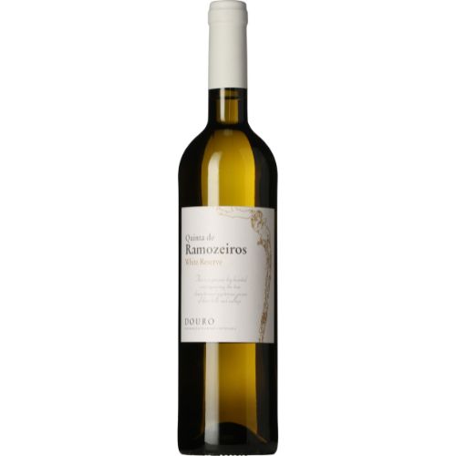Quinta de Ramozeiros White Reserve 2020 wine bottle on a white background