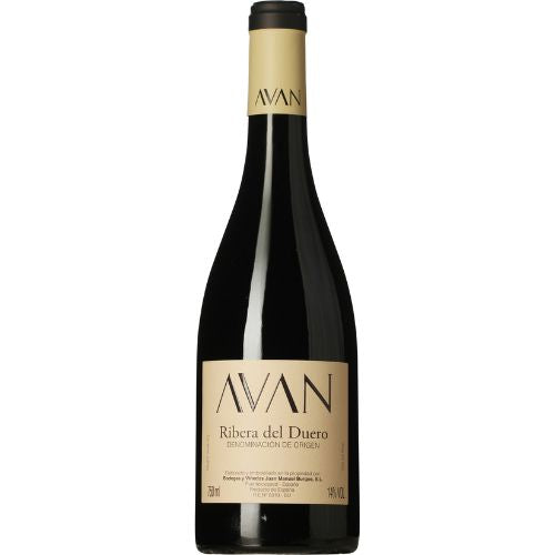 Ribera del Duero wine bottle on a white background