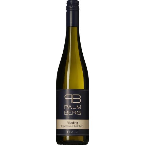 Riesling Spätlese Lieblich wine bottle on a white background