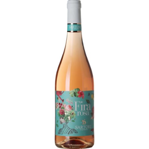 Sartori Fira Rosa 2023 wine bottle on a white background