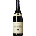 Savigny-Lès-Beaune wine bottle on a white background