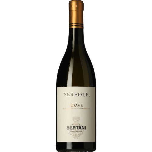 Sereole Soave DOC wine bottle on a white background