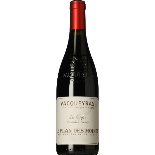 Vacqueyras AOP La Cape Organic wine bottle on a white background